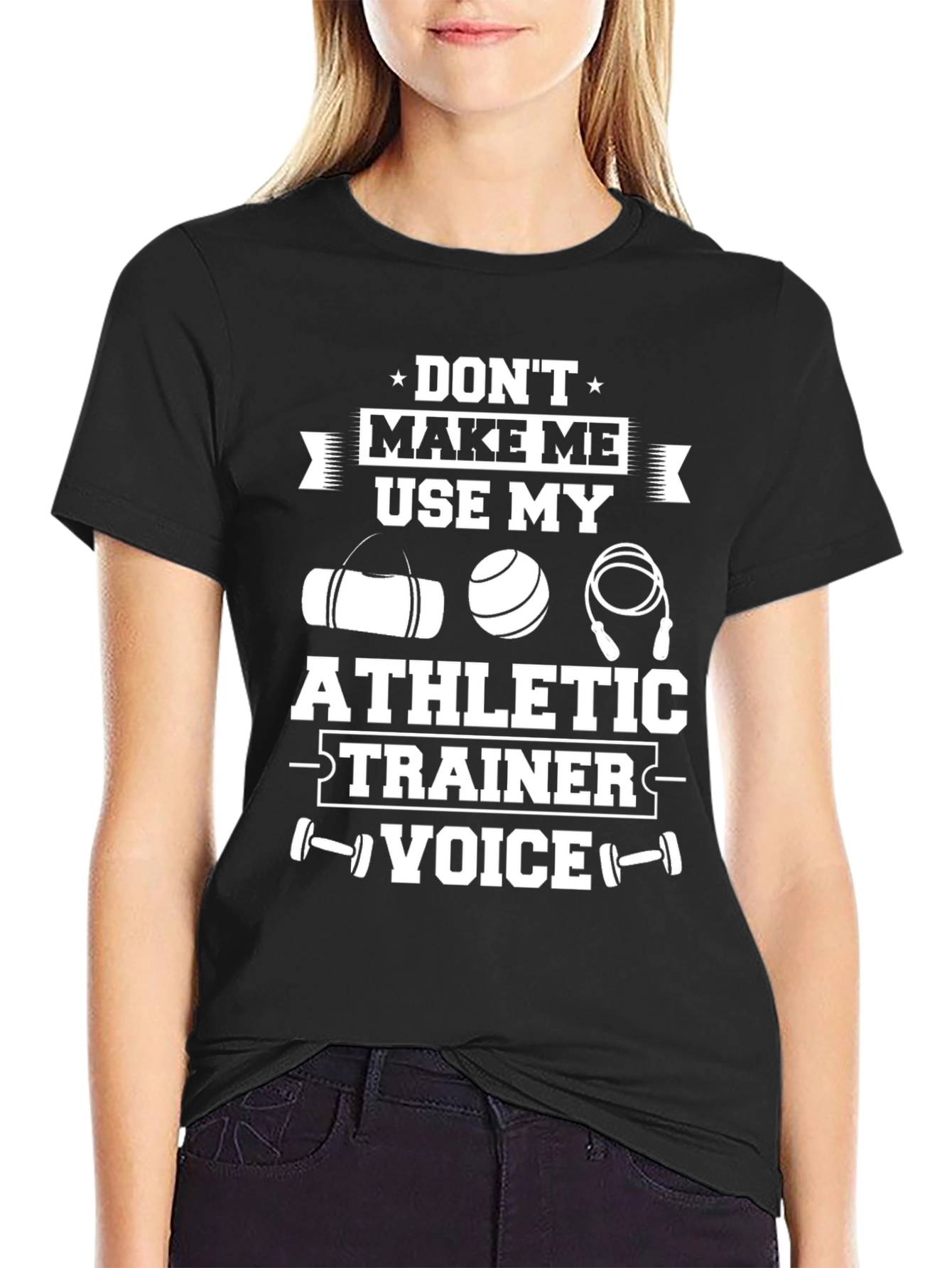 Athletic Trainer Voice T-Shirt - Funny Workout Tee