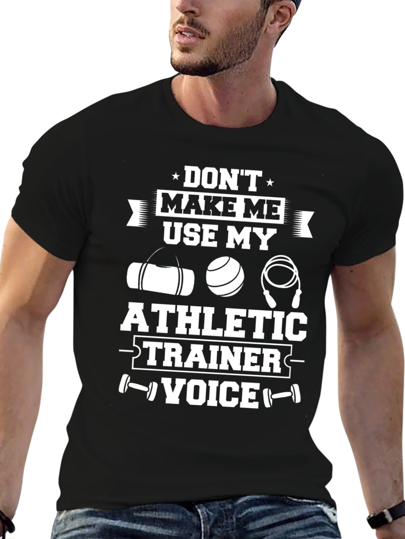 Athletic Trainer Voice T-Shirt - Funny Workout Tee