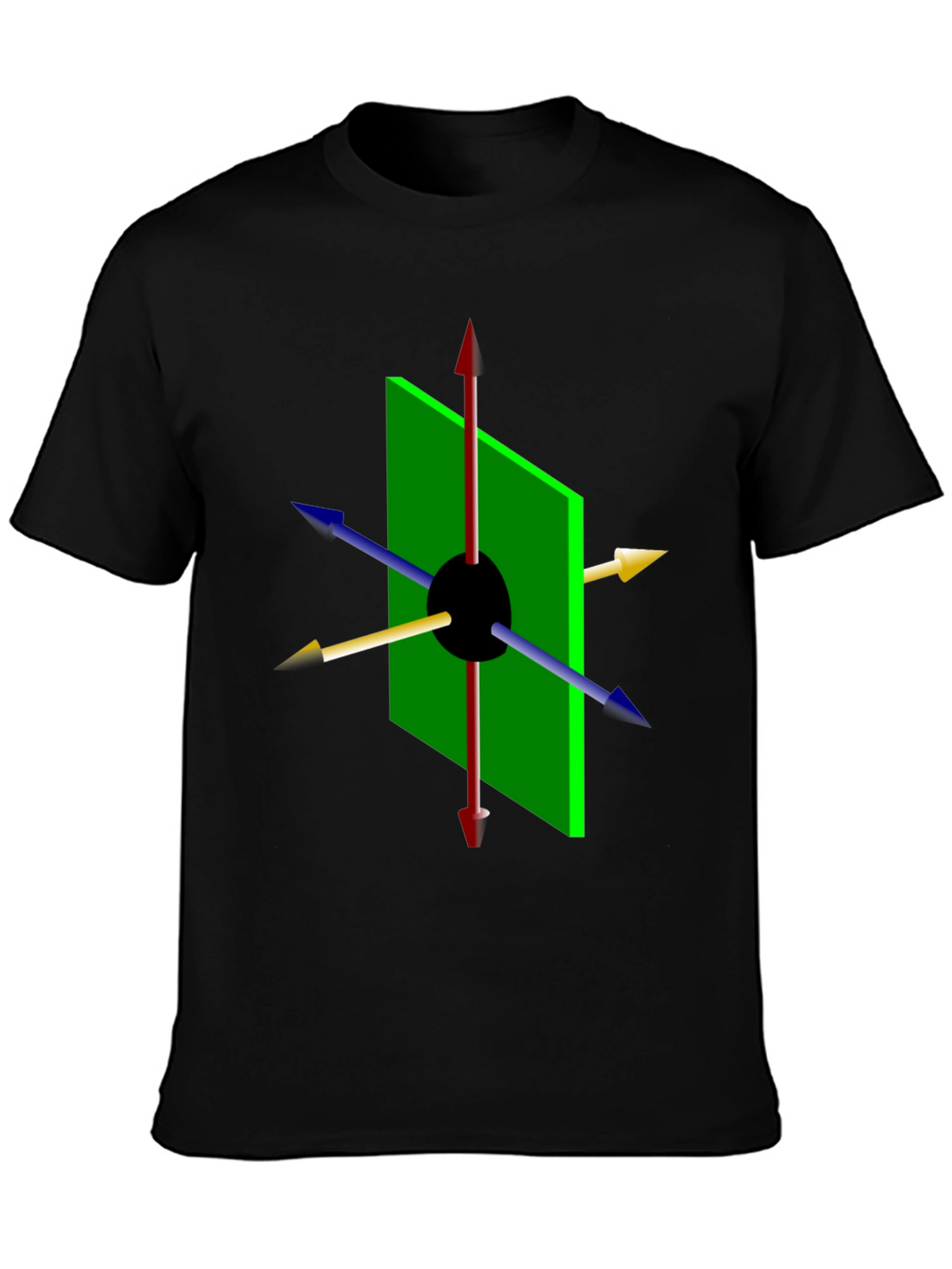 Geometric Arrow Graphic Tee - Modern Style