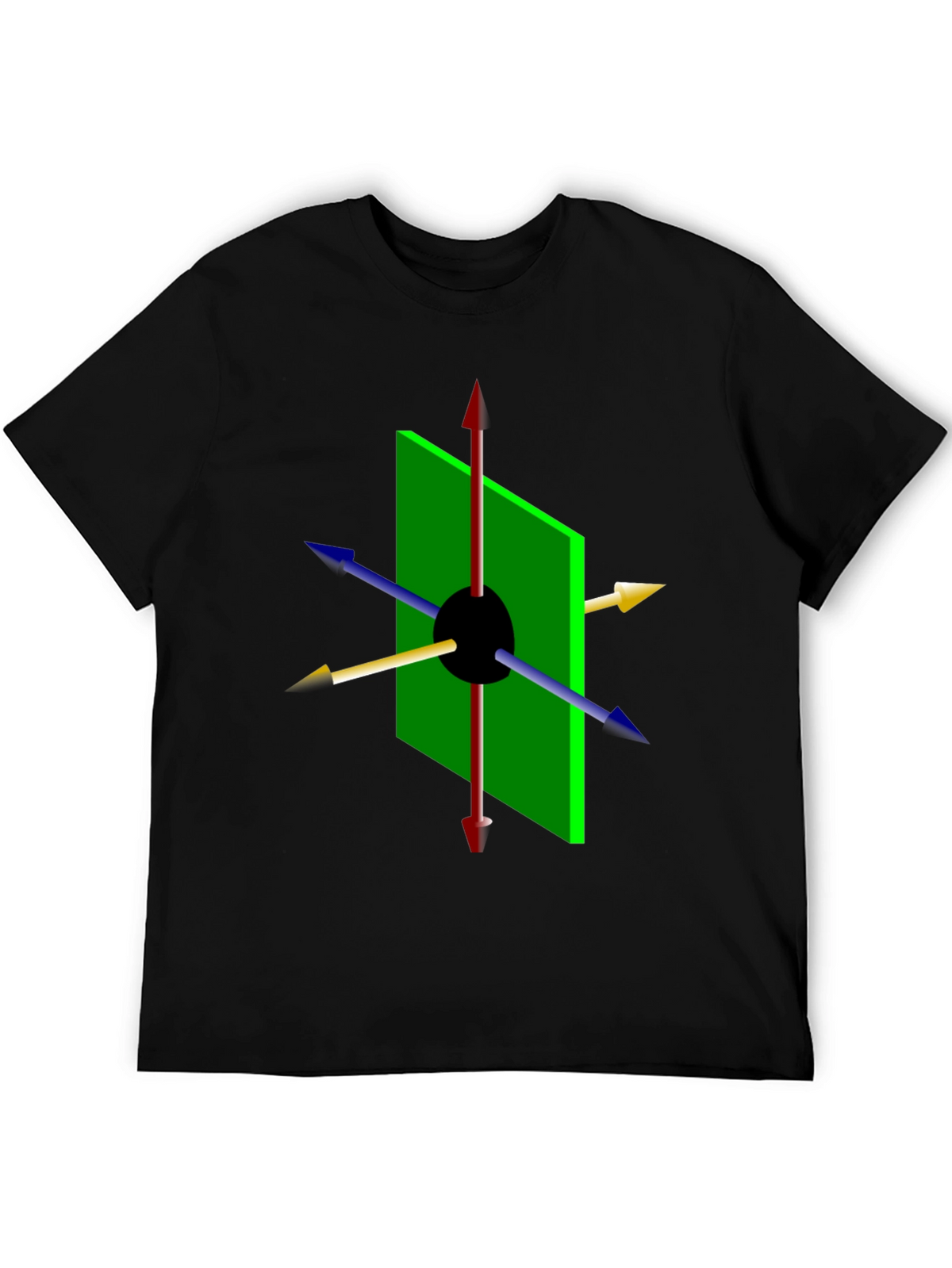 Geometric Arrow Graphic Tee - Modern Style