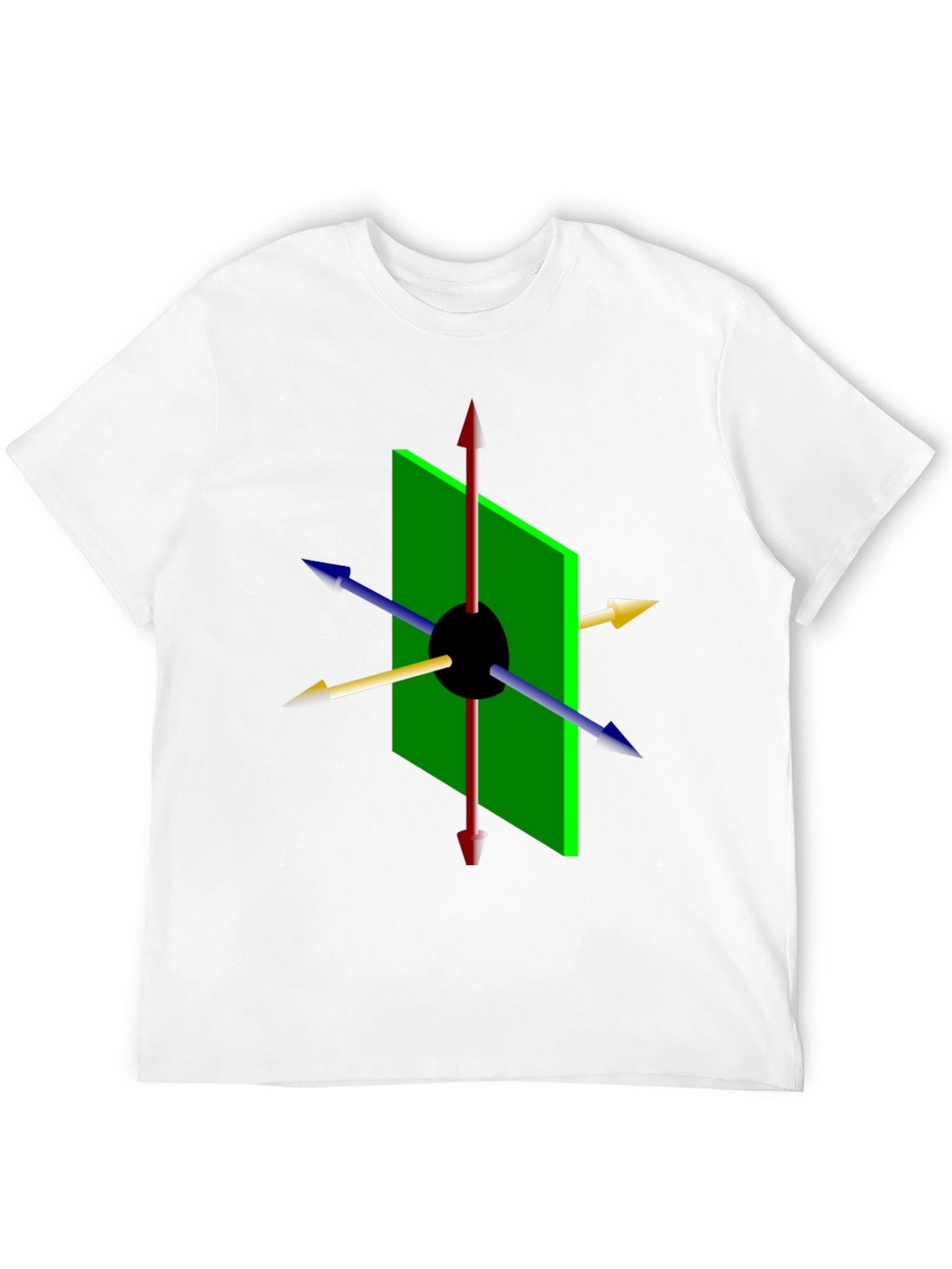 Geometric Arrow Graphic Tee - Modern Style