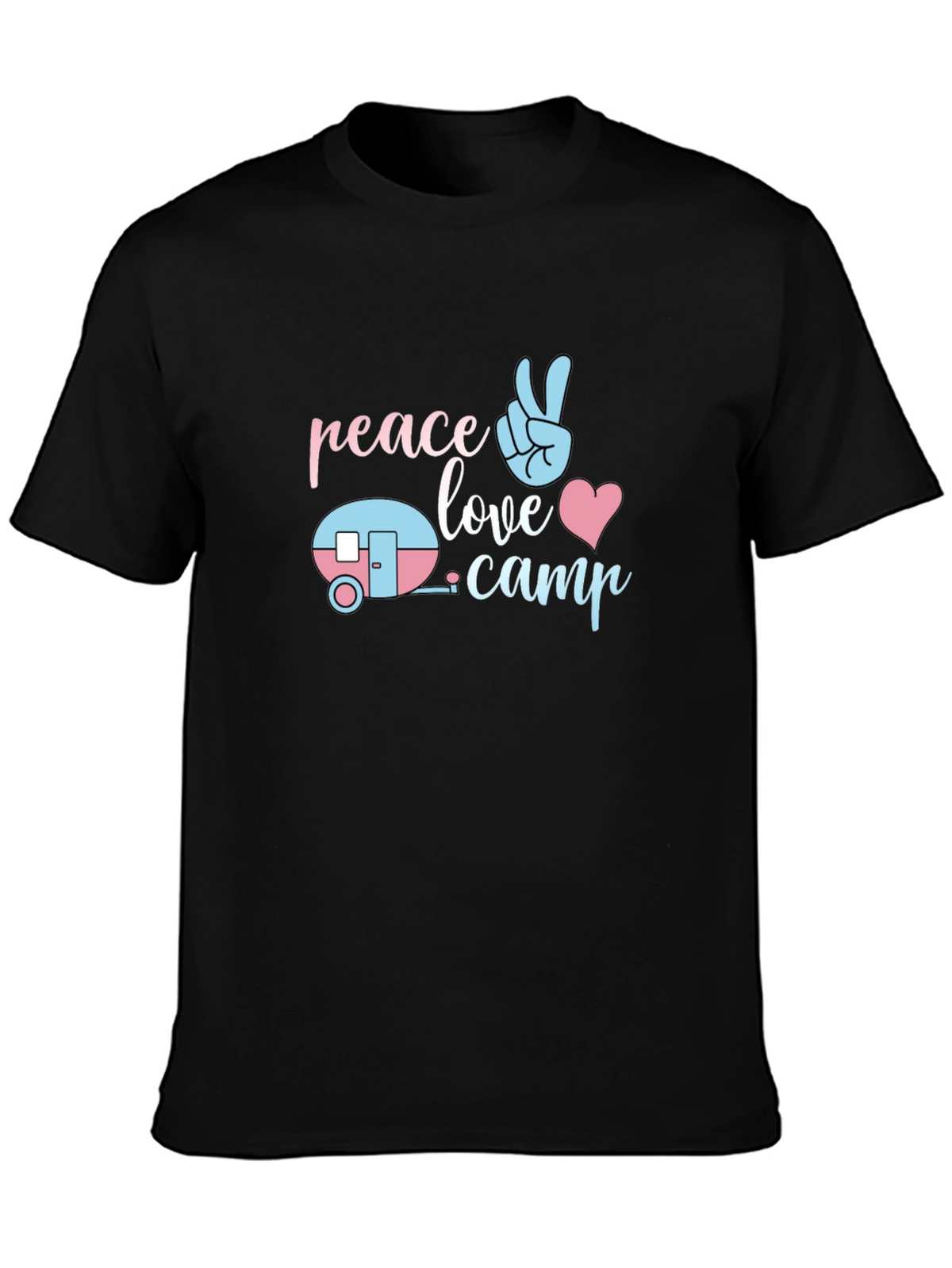 Peace Love Camp T-Shirt - Cute Camping Tee