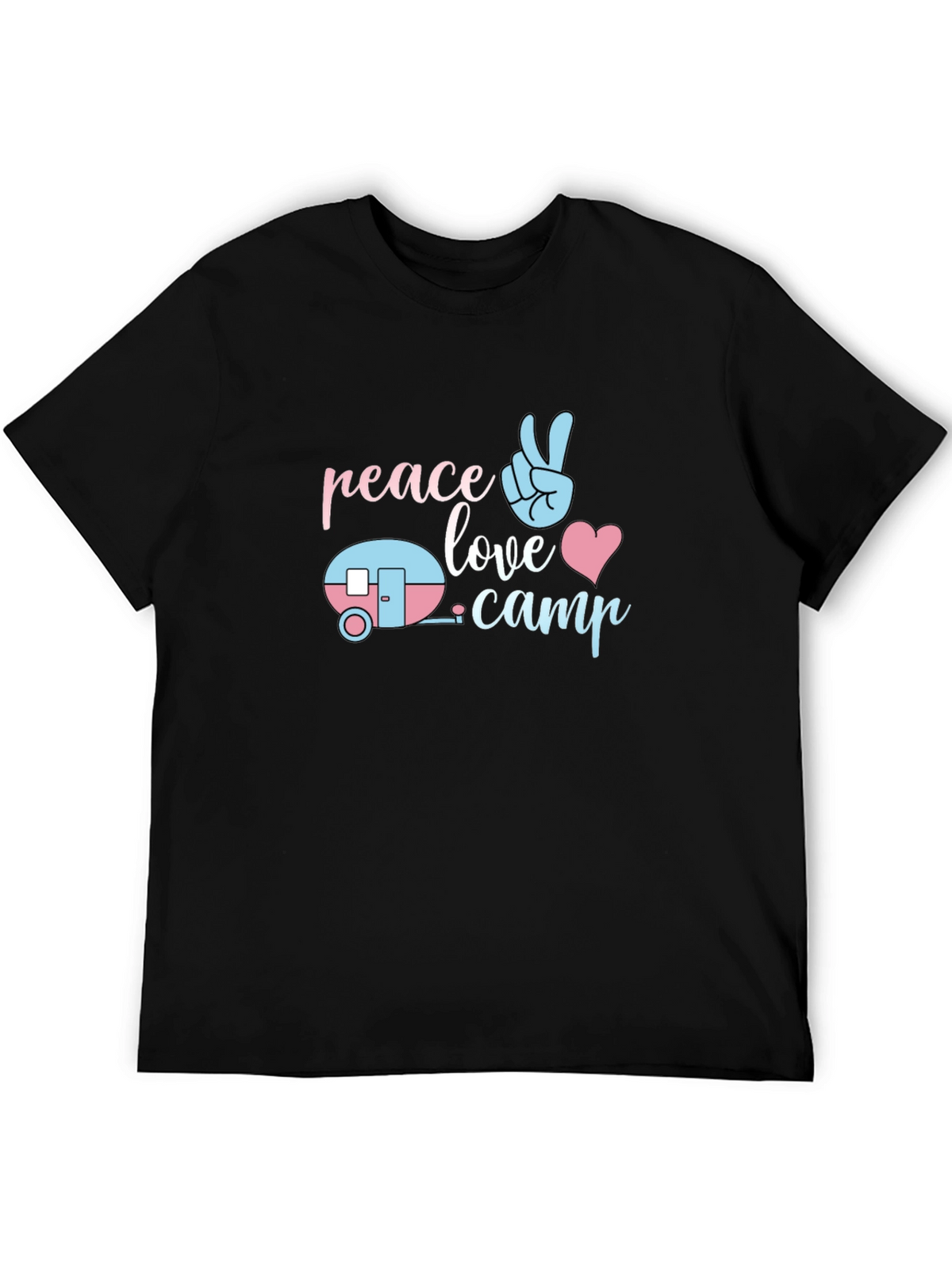 Peace Love Camp T-Shirt - Cute Camping Tee