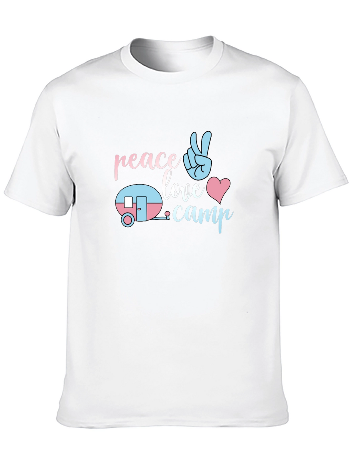 Peace Love Camp T-Shirt - Cute Camping Tee