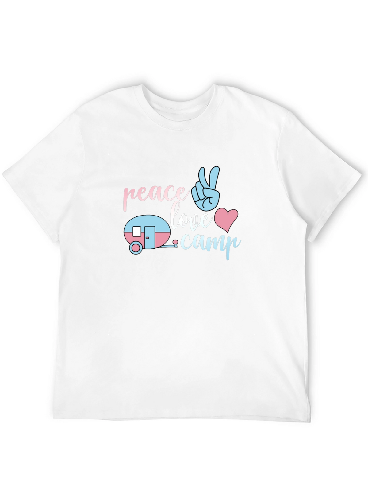 Peace Love Camp T-Shirt - Cute Camping Tee