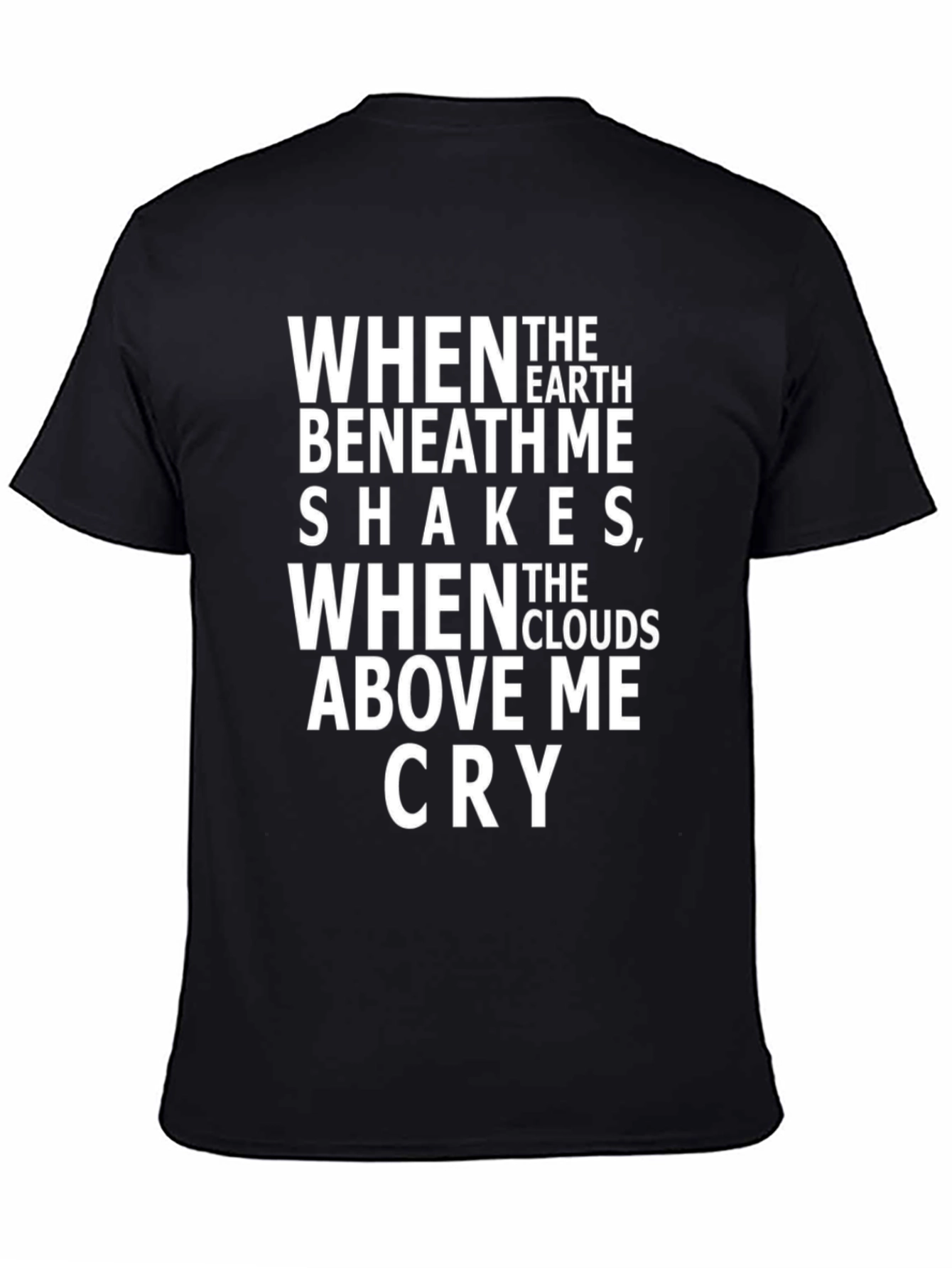 When The Earth Shakes Graphic Tee - Black