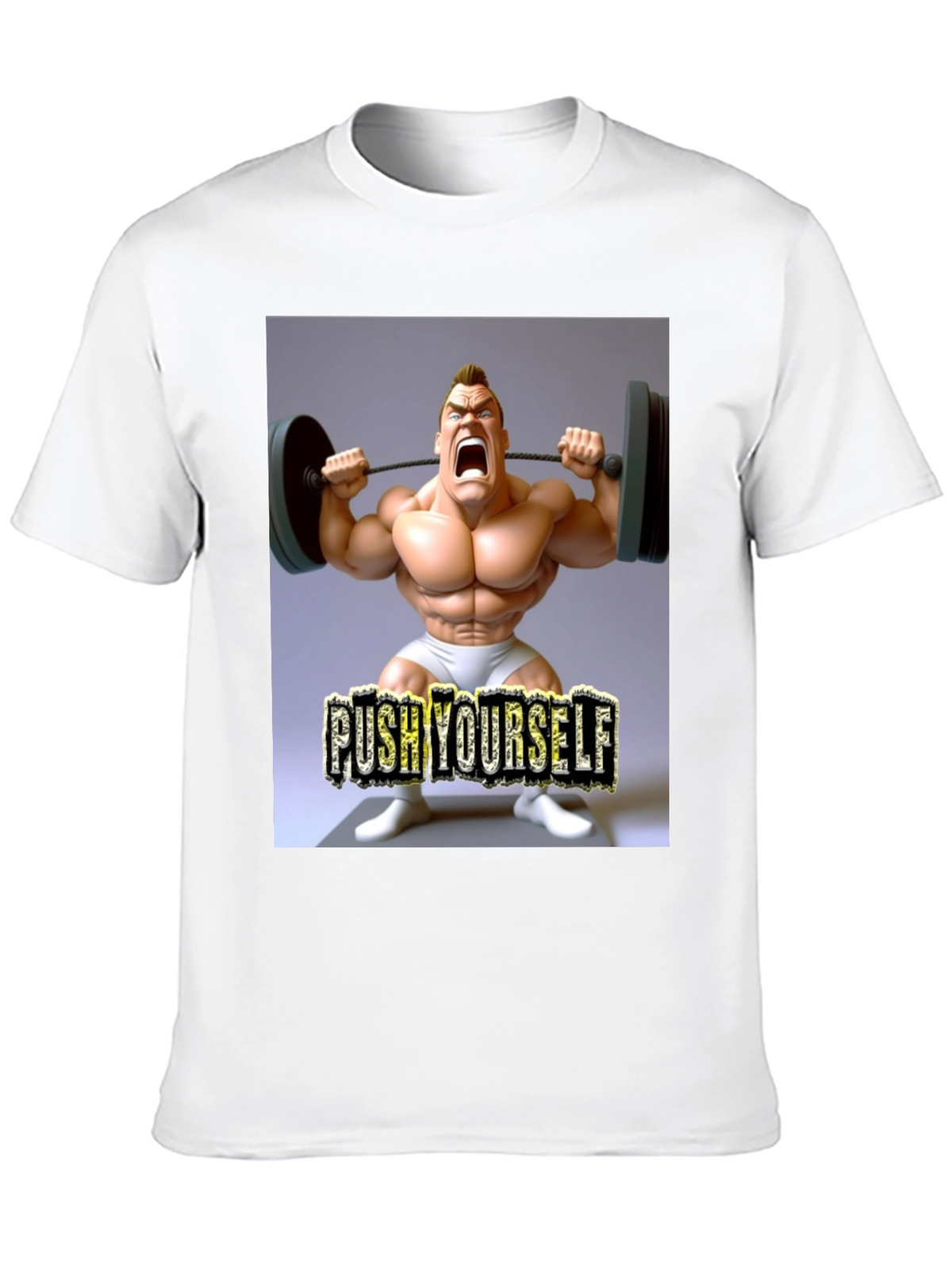 Push Yourself Gym Black T-Shirt