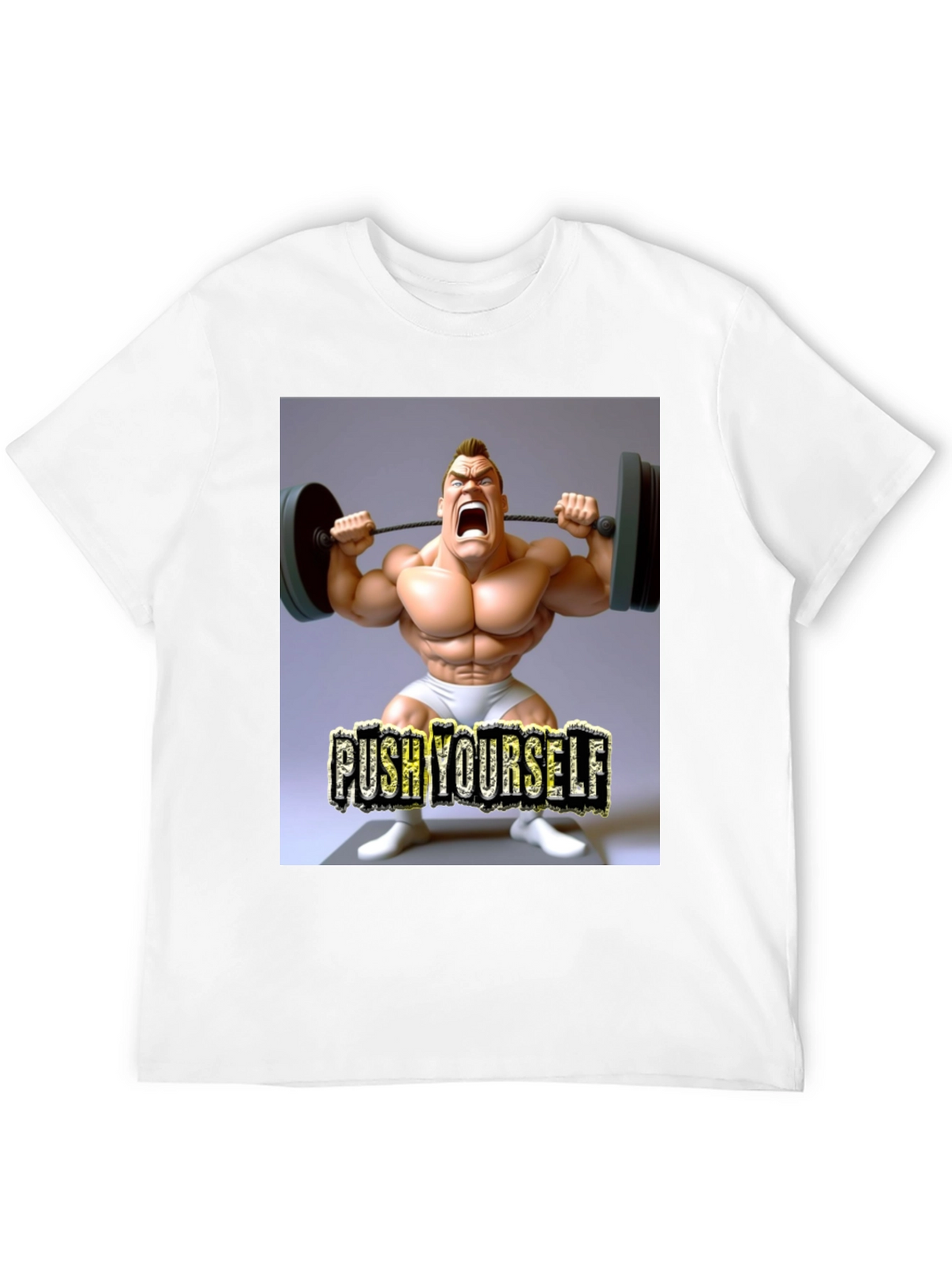 Push Yourself Gym Black T-Shirt