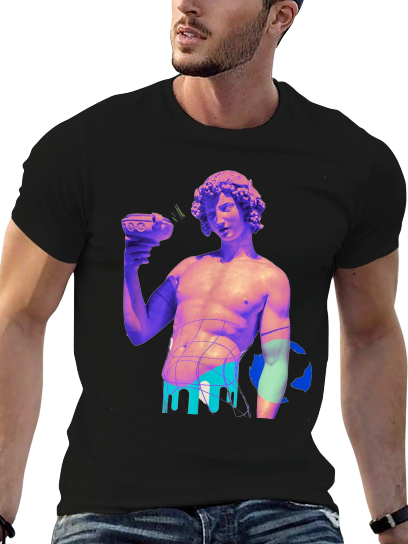 Statue Graphic Print Tee