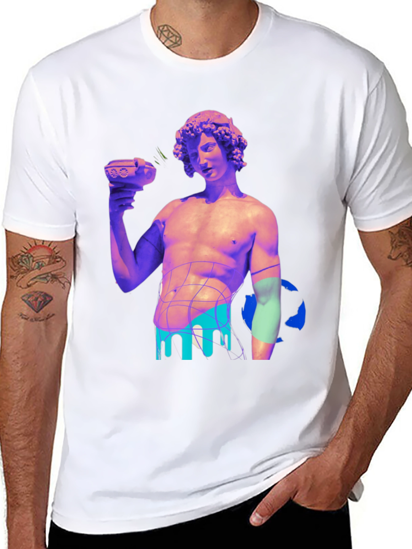 Statue Graphic Print Tee