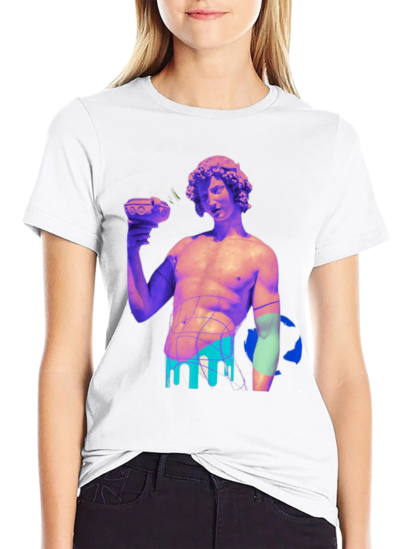 Statue Graphic Print Tee