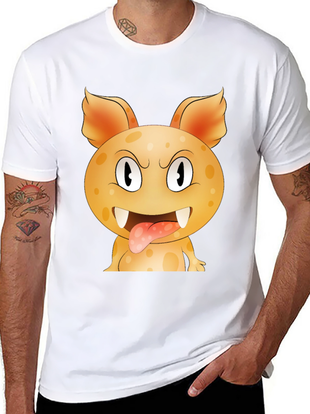 Monster Graphic Print T-Shirt