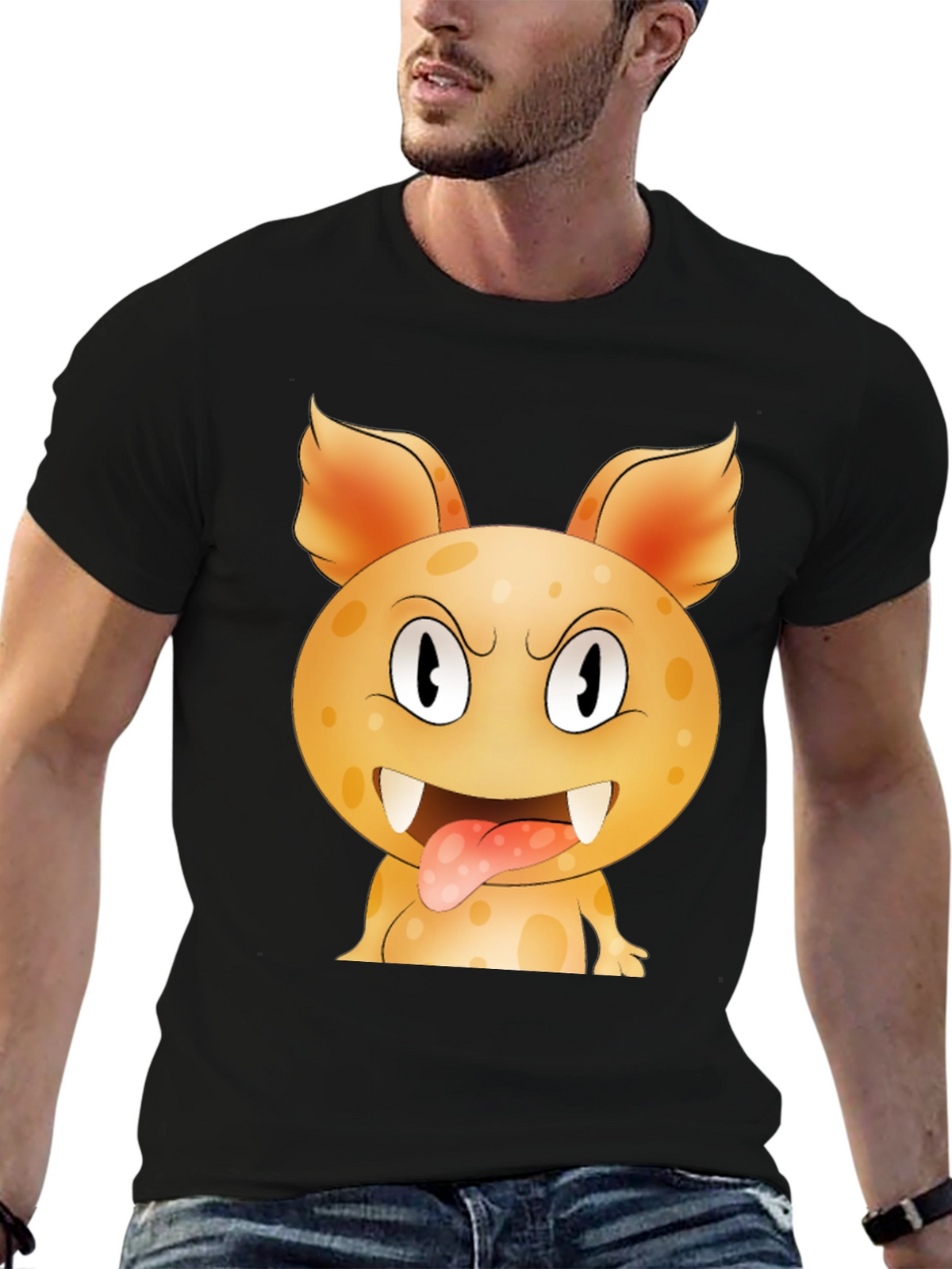 Monster Graphic Print T-Shirt