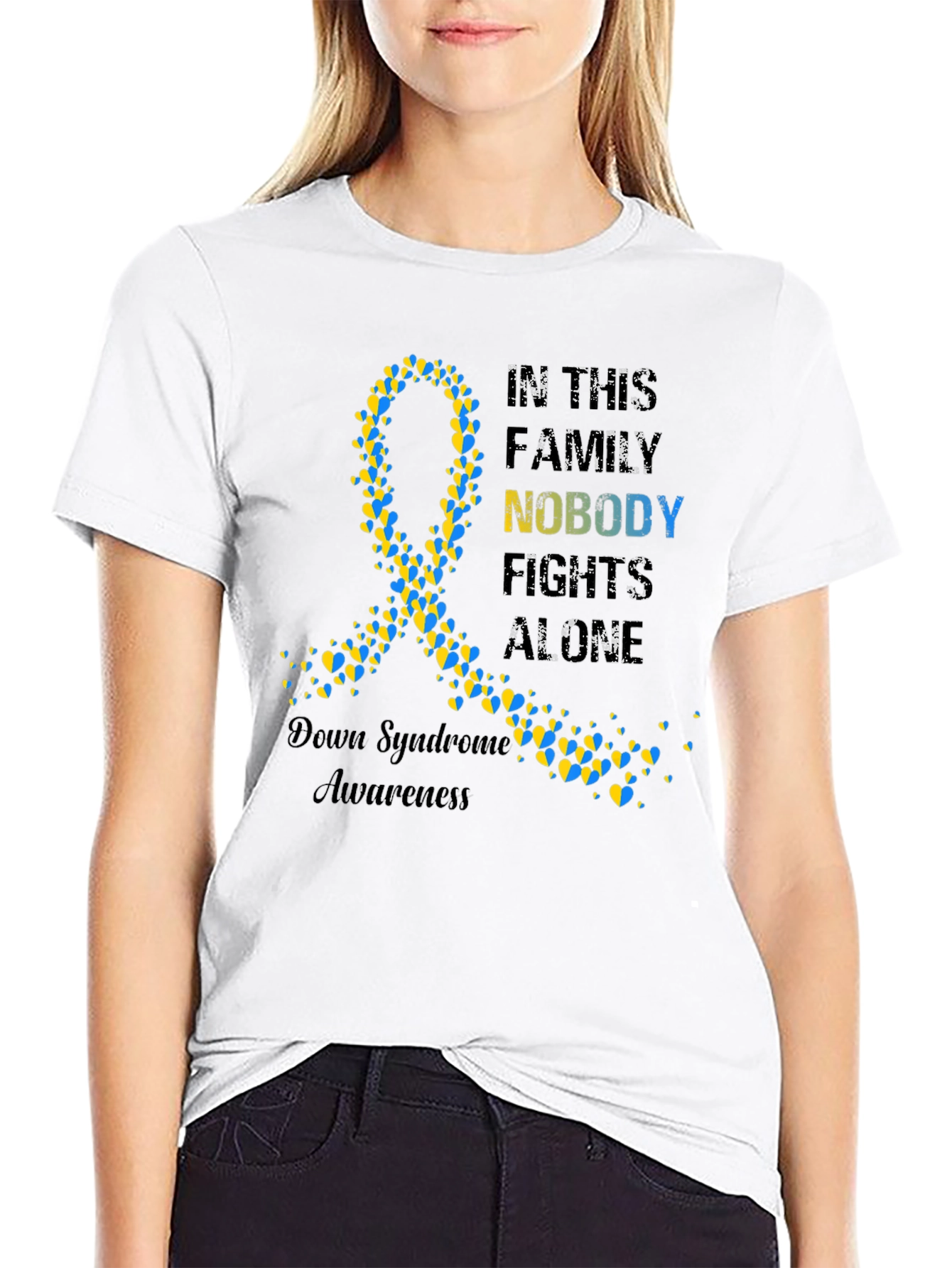 Down Syndrome Awareness Ribbon T-Shirt