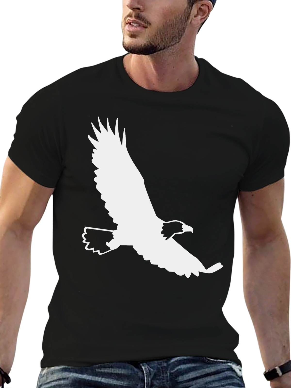 Black Eagle Graphic Tee - Stylish Casual Wear