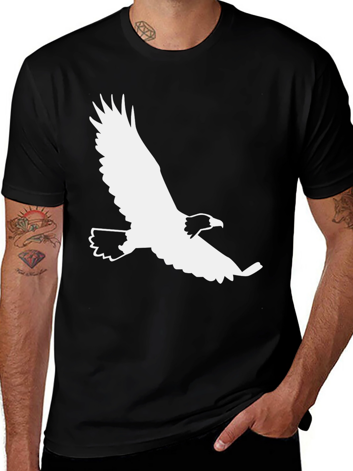 Black Eagle Graphic Tee - Stylish Casual Wear