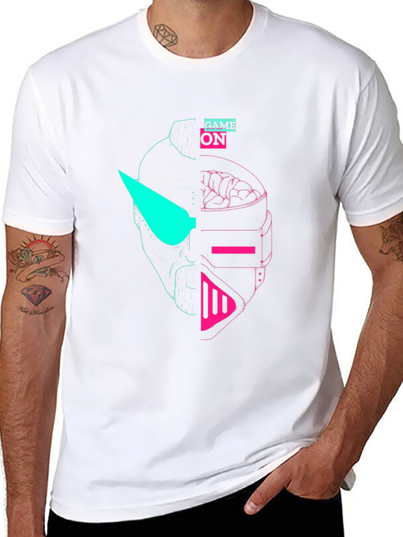 Cyberpunk Gamer T-Shirt - Game On!