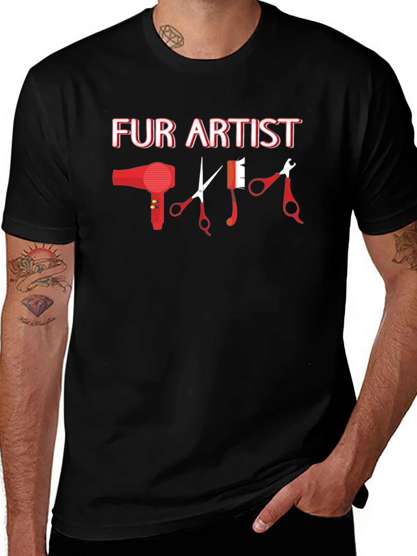 Fur Artist Graphic T-Shirt
