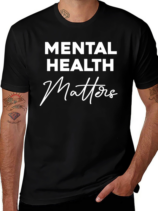 Mental Health Matters Graphic Tee - Black