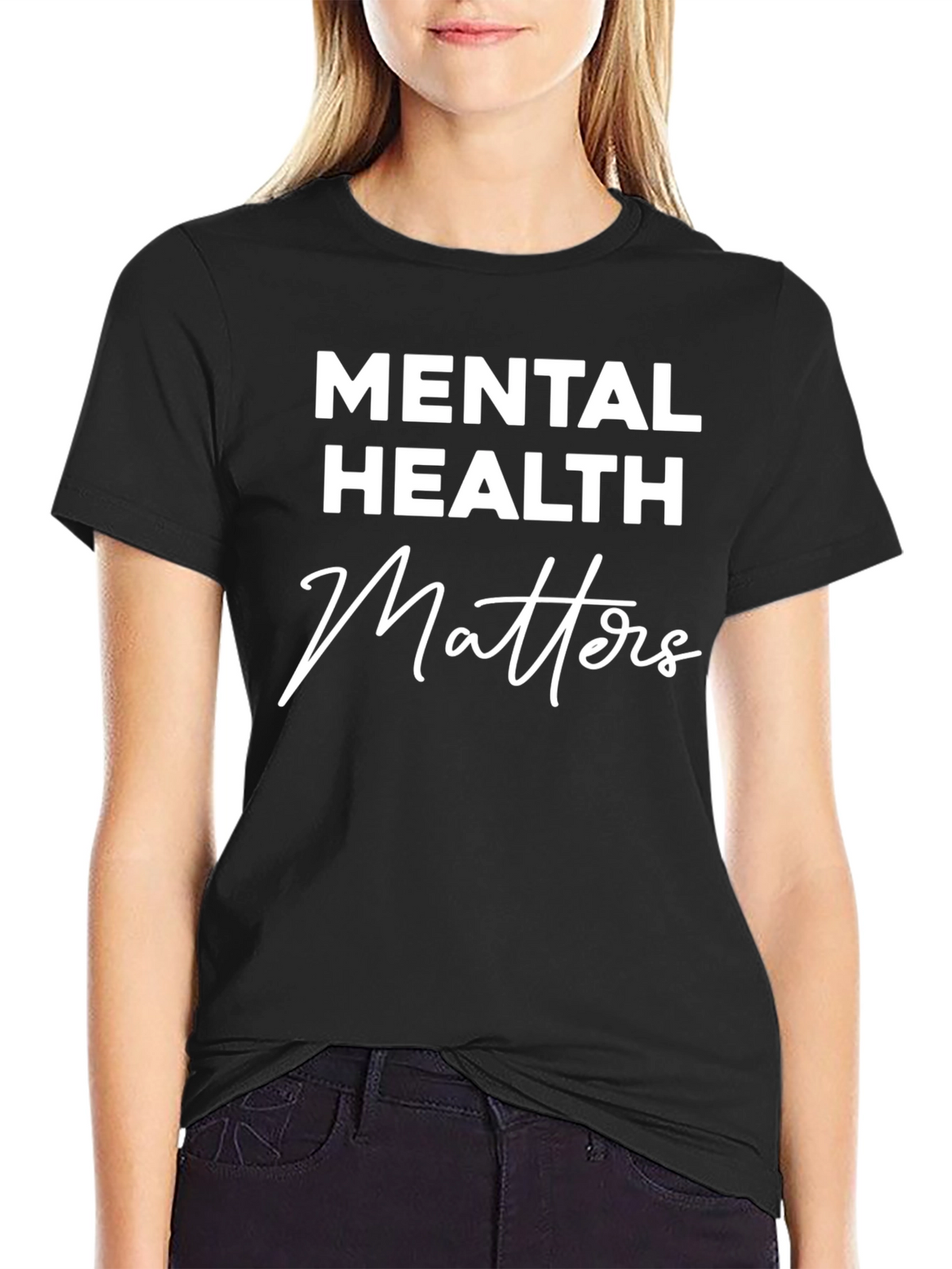 Mental Health Matters Graphic Tee - Black