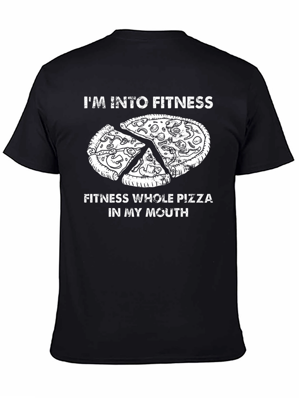Fitness Pizza T-Shirt Funny Graphic Tee