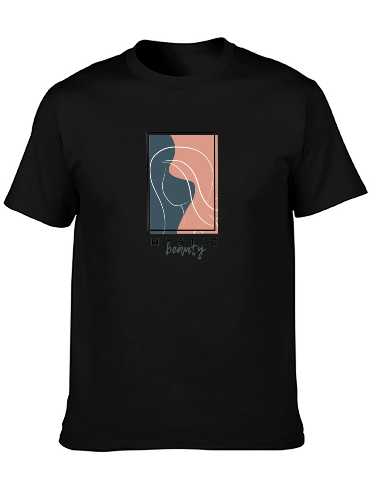 Mystic Beauty Graphic Tee - Unisex Black T-Shirt