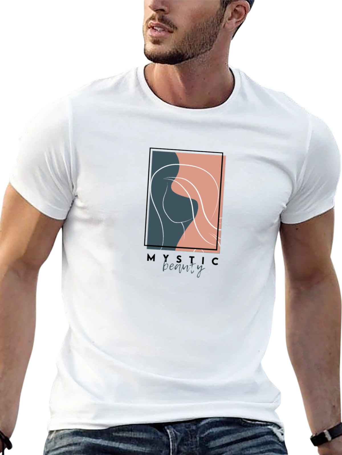 Mystic Beauty Graphic Tee - Unisex Black T-Shirt