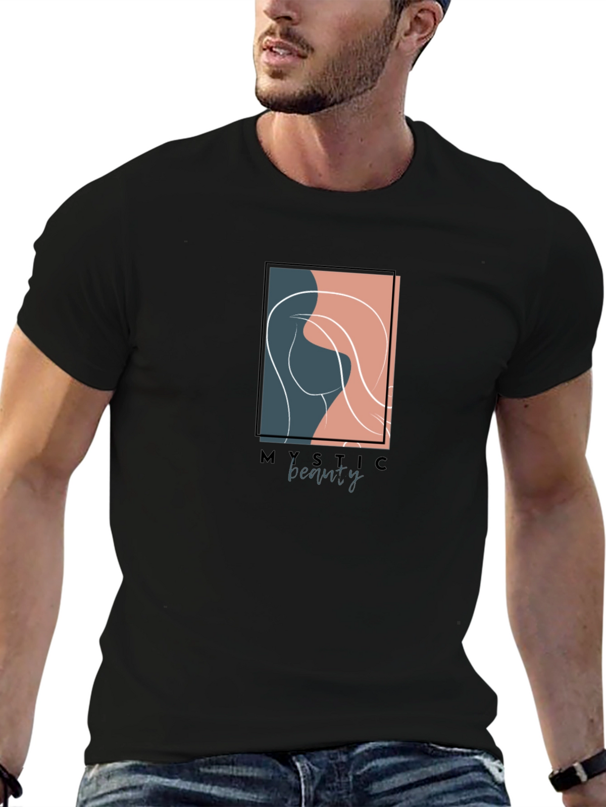 Mystic Beauty Graphic Tee - Unisex Black T-Shirt