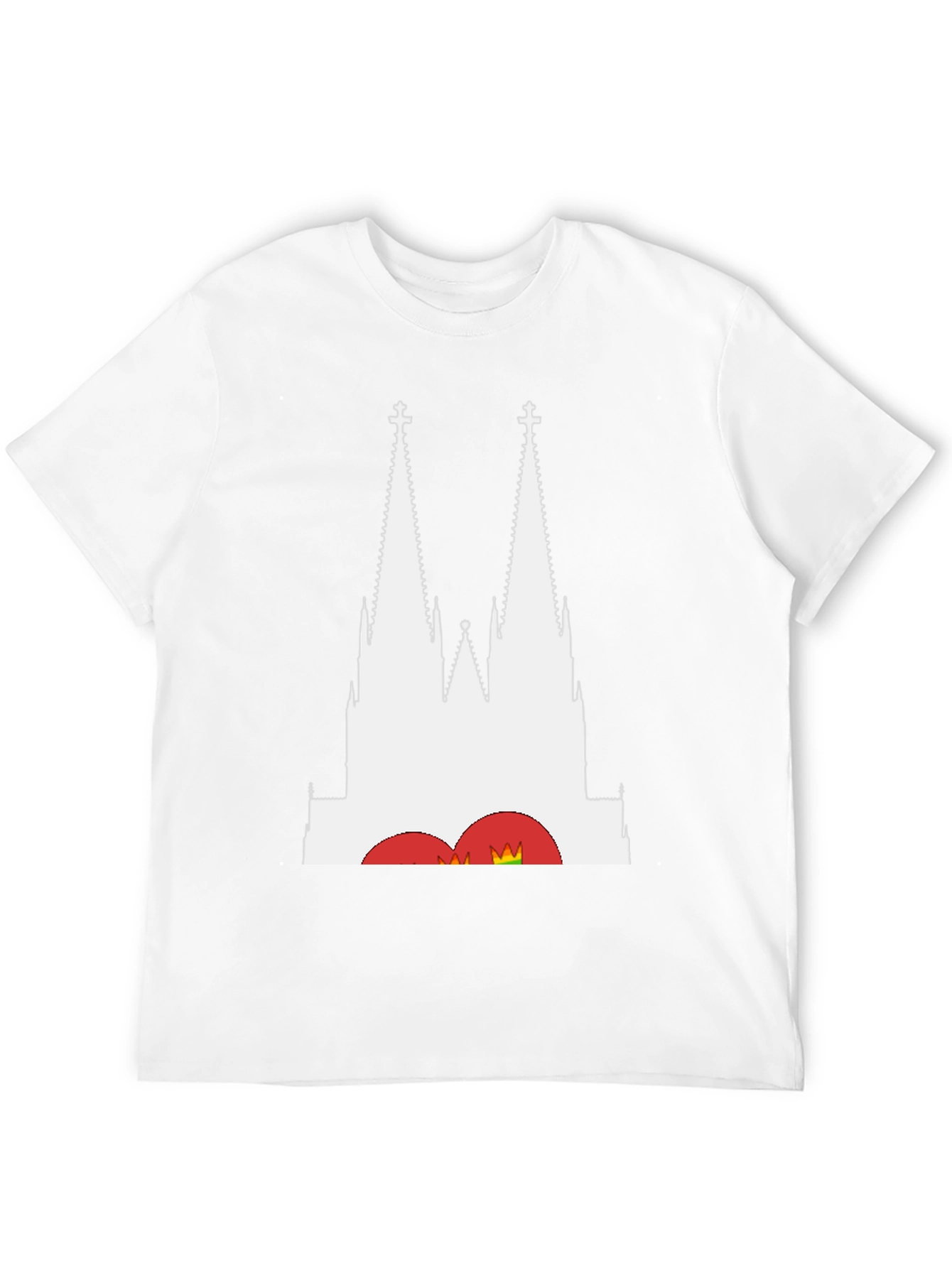 Cologne Cathedral Graphic Tee - Black Cotton T-Shirt