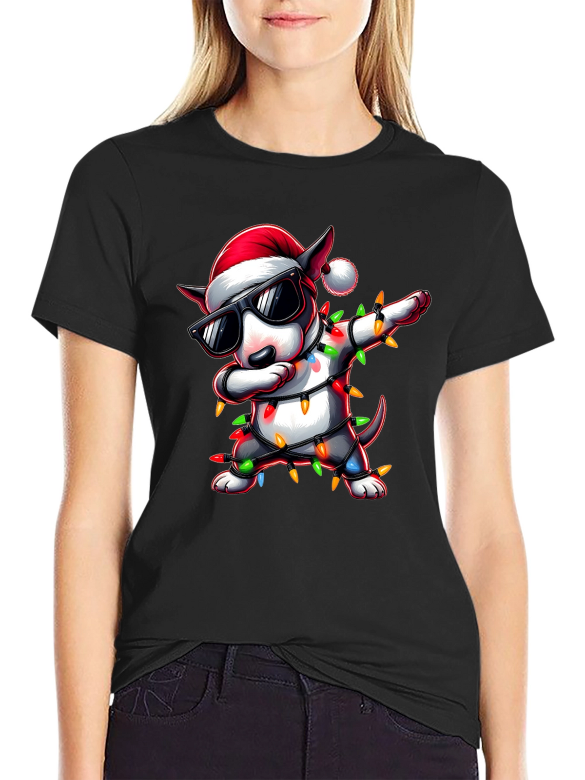 Festive Dog Christmas T-Shirt