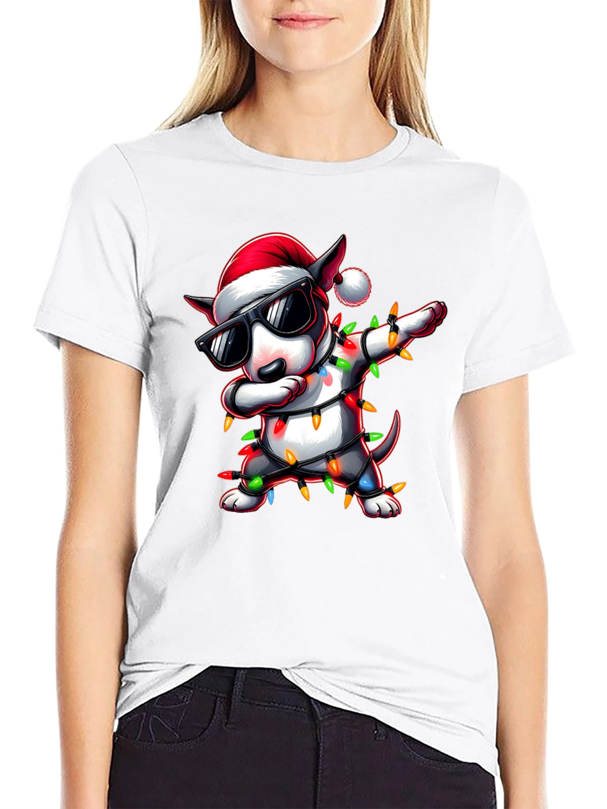 Festive Dog Christmas T-Shirt