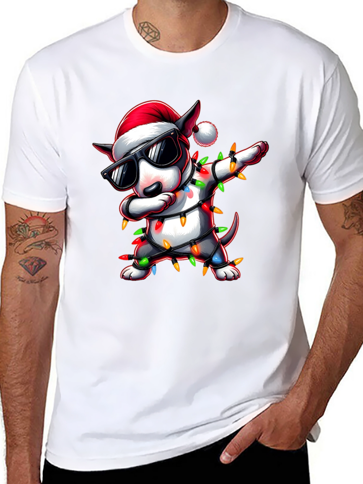 Festive Dog Christmas T-Shirt