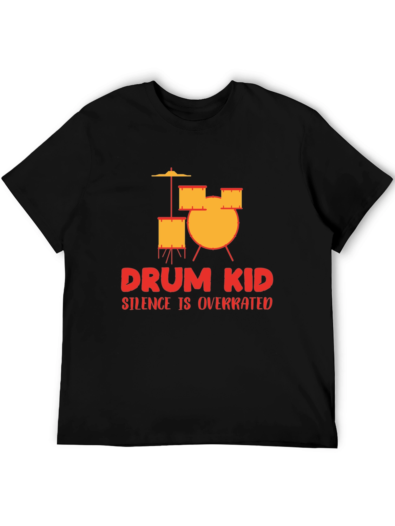 Drum Kid Silence Is Overrated Graphic Tee