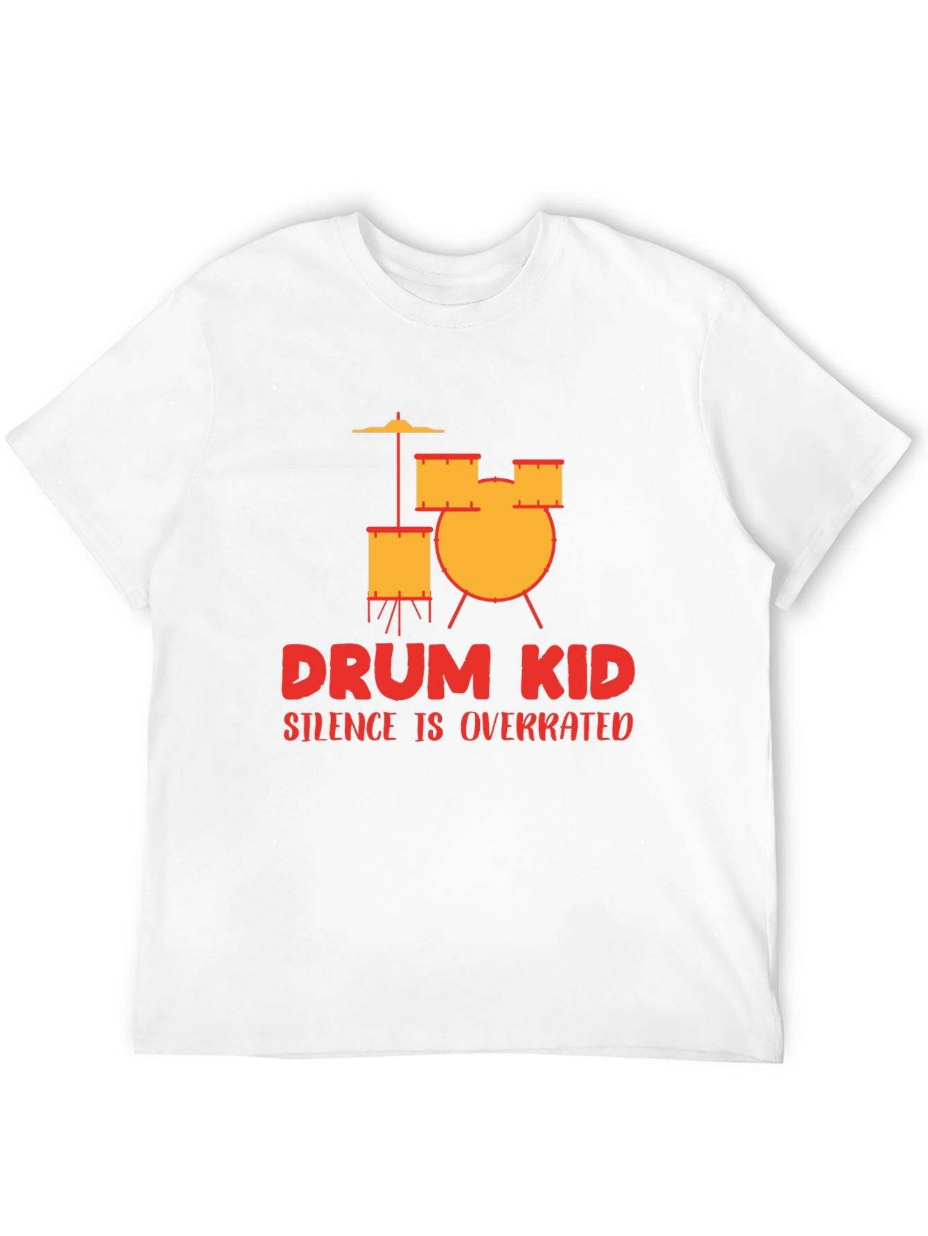 Drum Kid Silence Is Overrated Graphic Tee