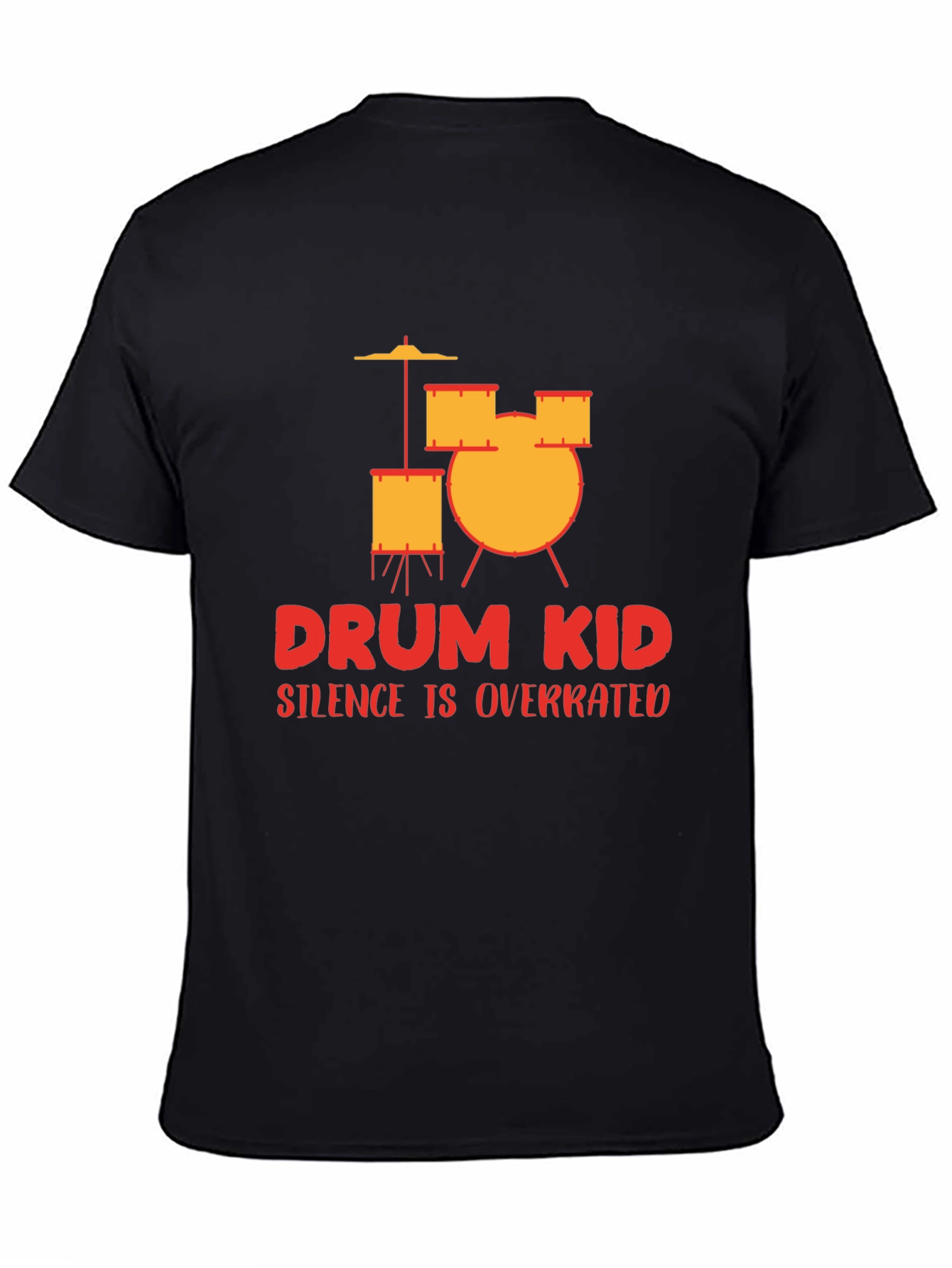 Drum Kid Silence Is Overrated Graphic Tee