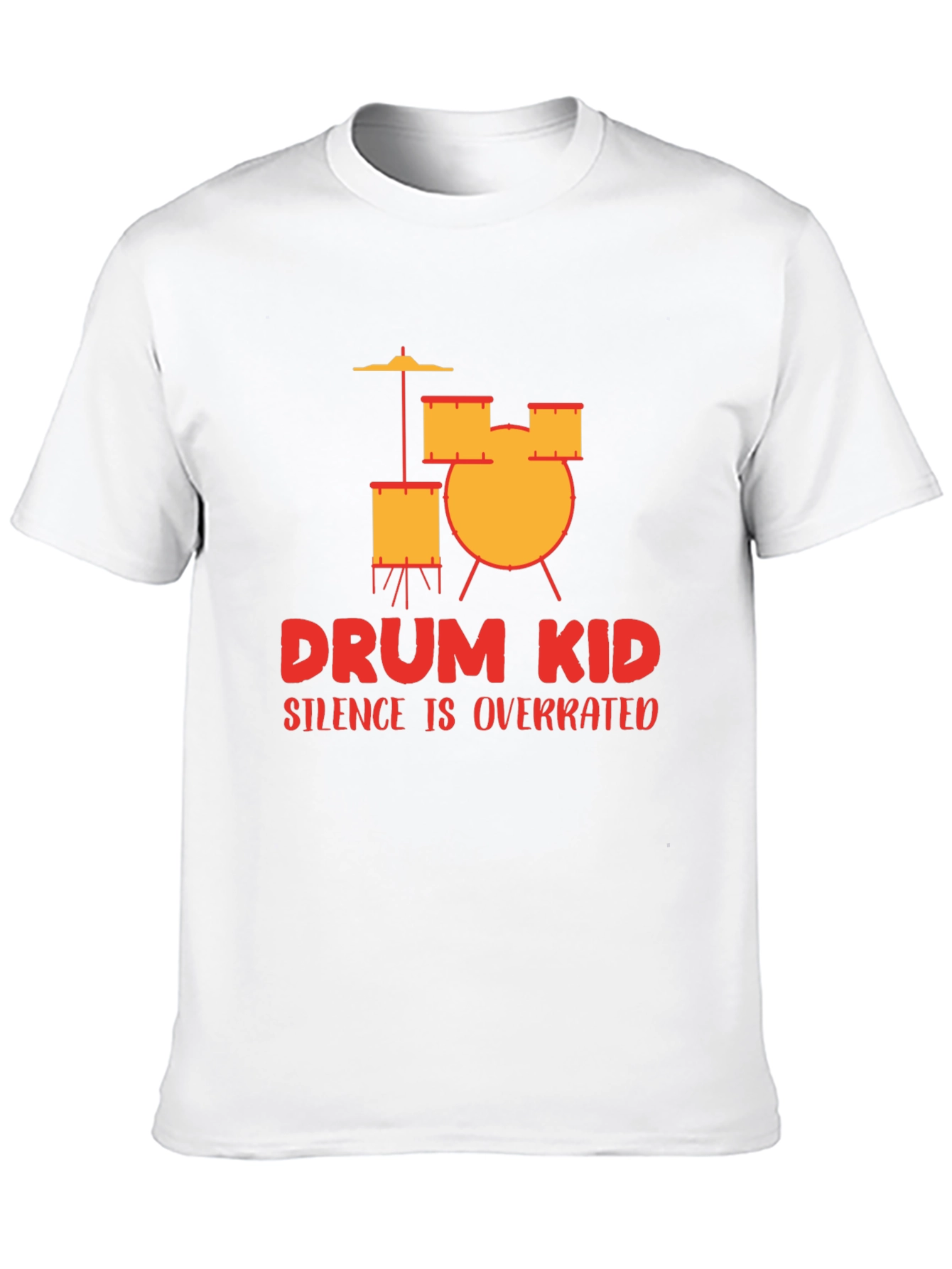 Drum Kid Silence Is Overrated Graphic Tee