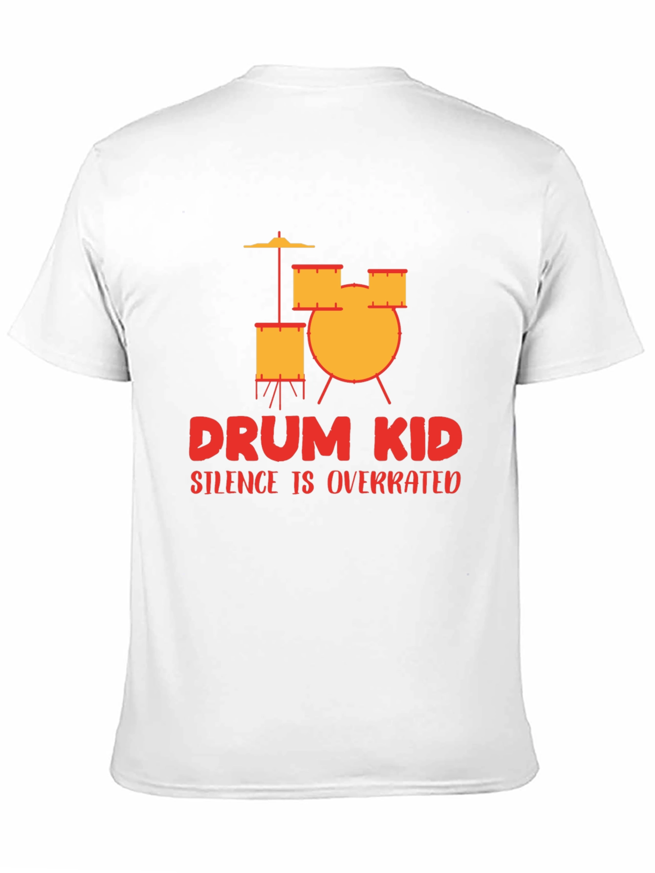 Drum Kid Silence Is Overrated Graphic Tee