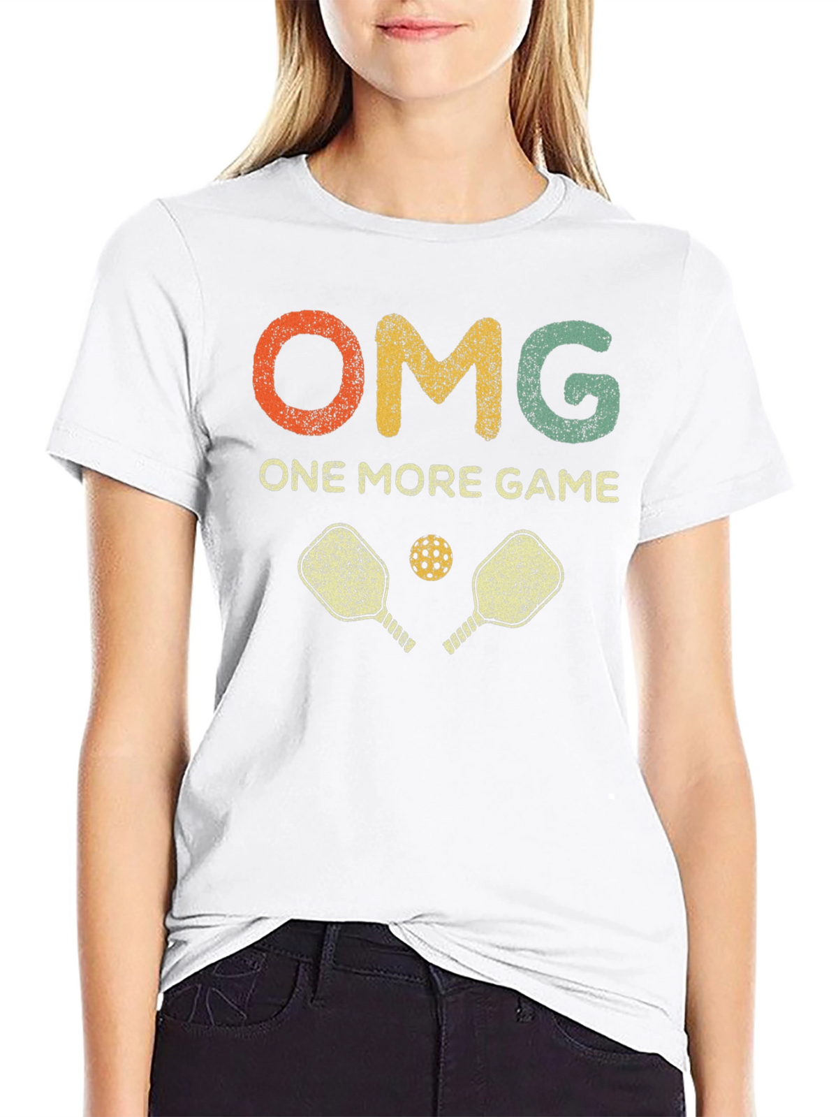 OMG One More Game Pickleball Graphic T-Shirt