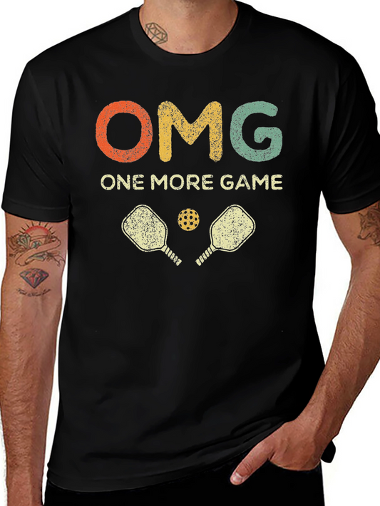 OMG One More Game Pickleball Graphic T-Shirt