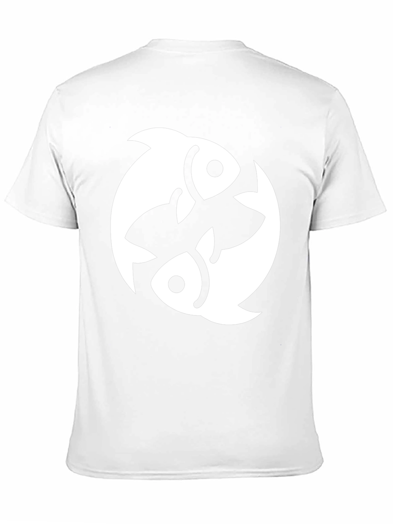 Pisces Zodiac Graphic Tee - Black Cotton Blend