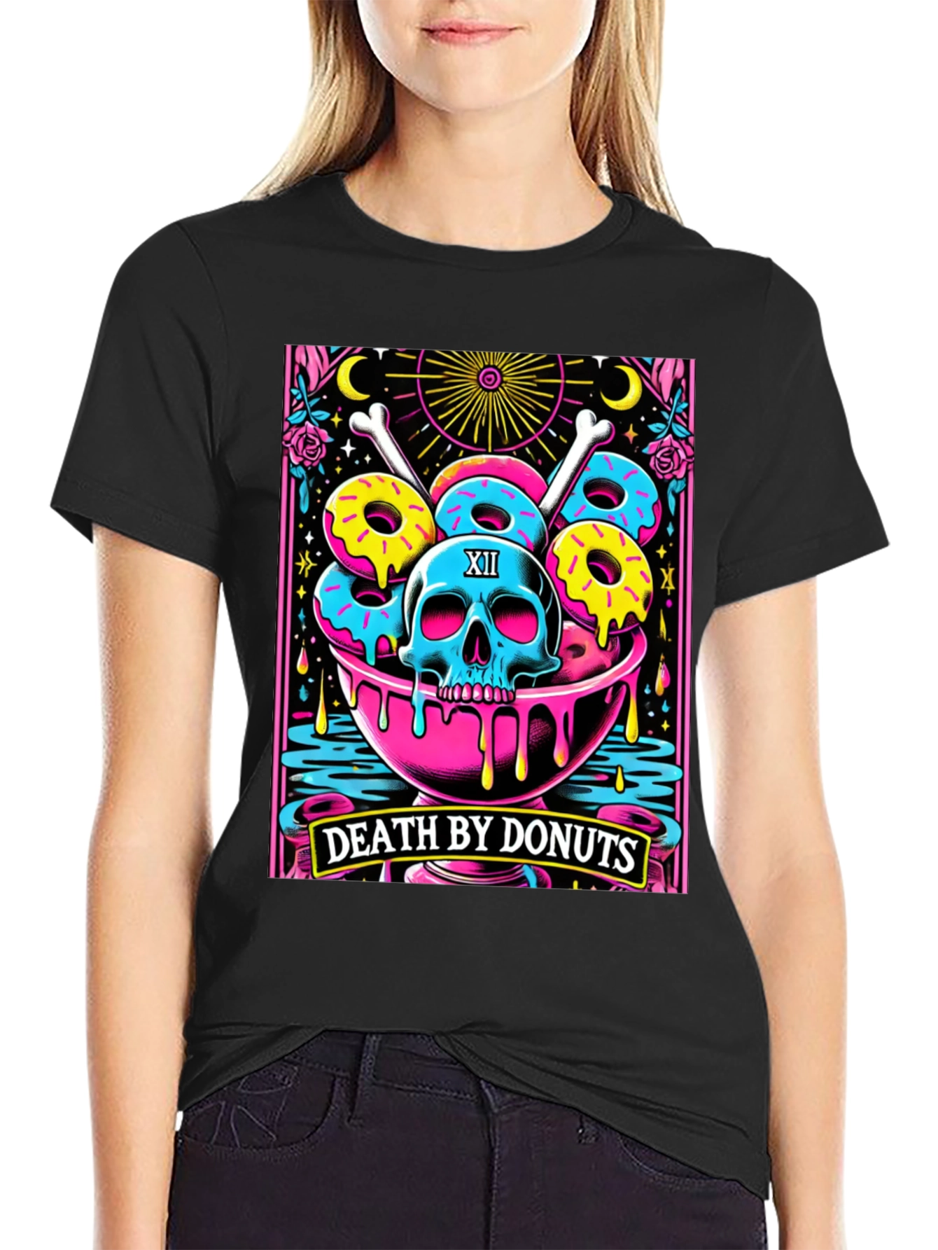 Death By Donuts Graphic T-Shirt