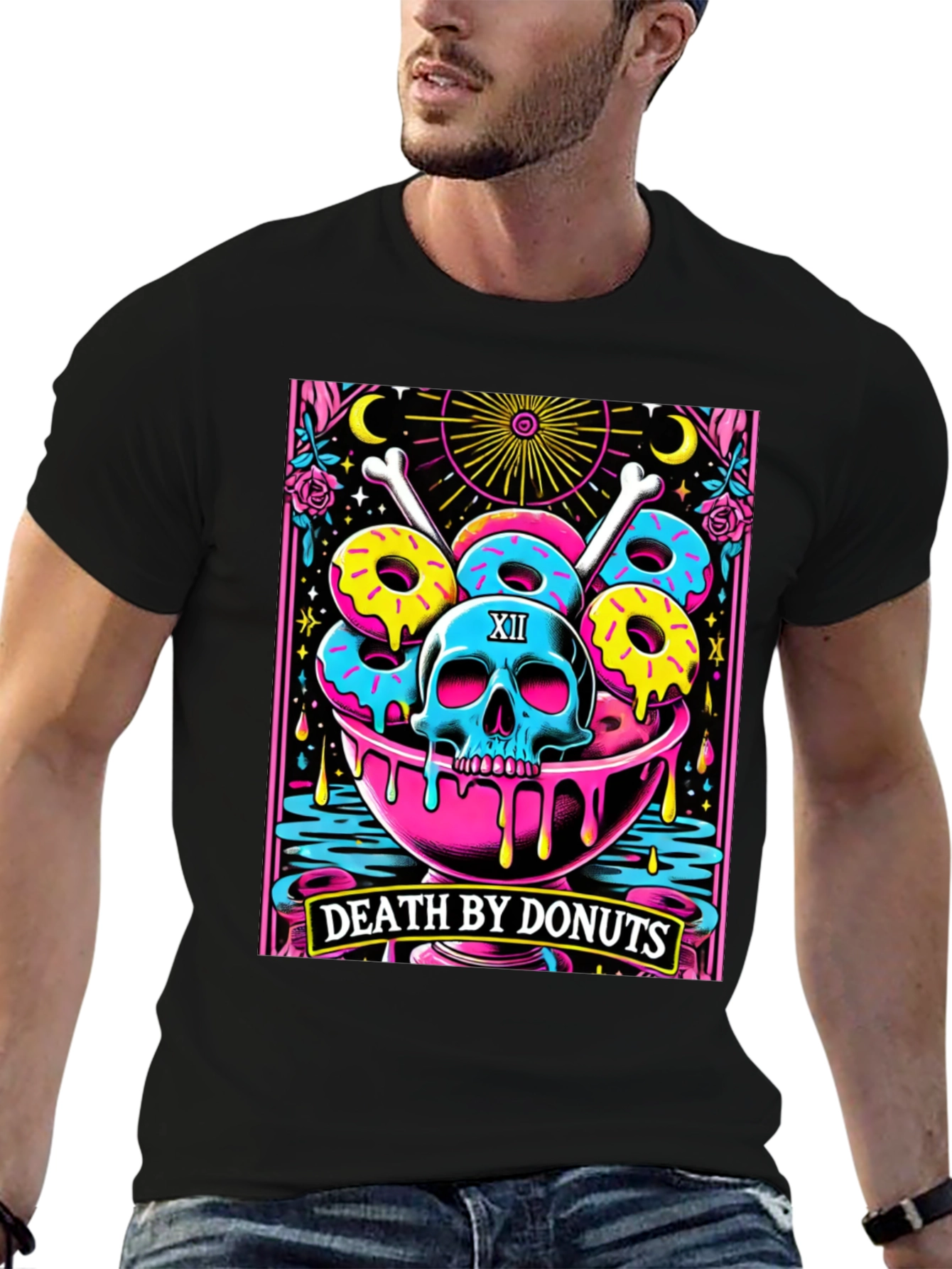 Death By Donuts Graphic T-Shirt