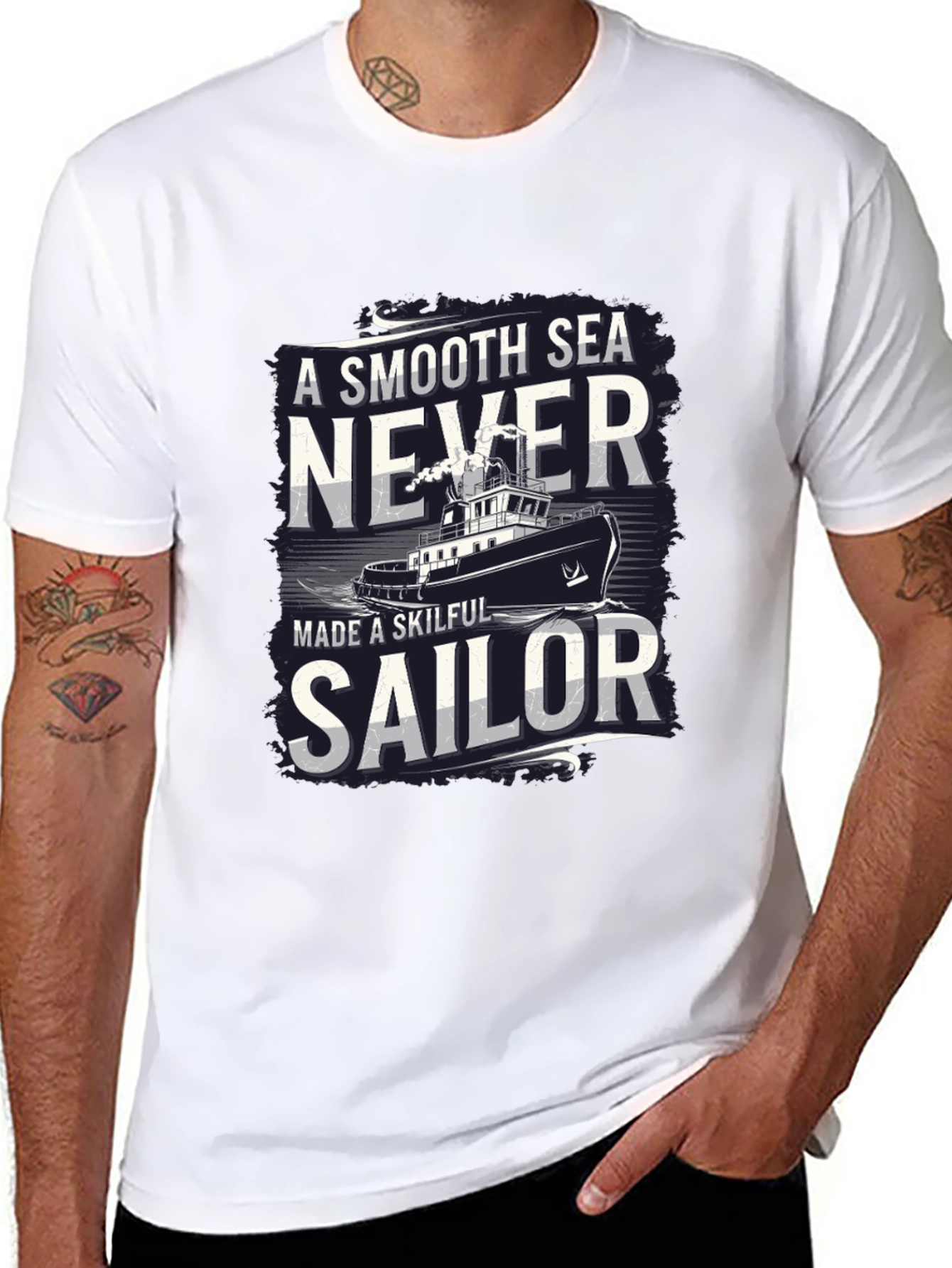 Smooth Sea Never Made a Skilful Sailor T-Shirt