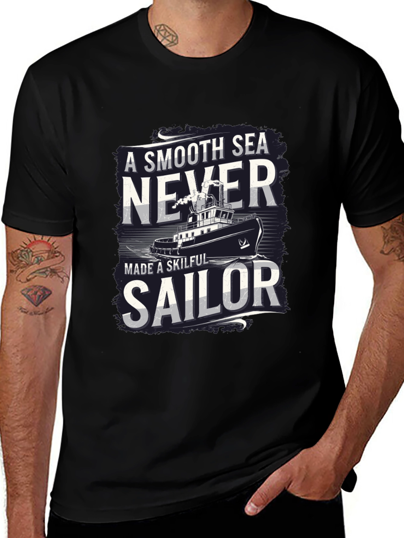 Smooth Sea Never Made a Skilful Sailor T-Shirt