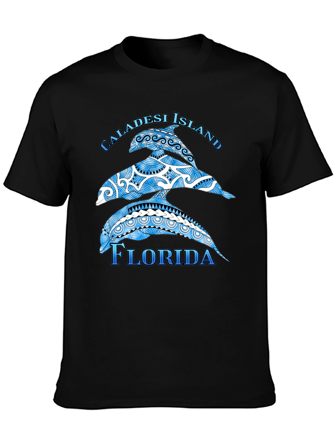 Caladesi Island Florida Dolphin Graphic T-Shirt