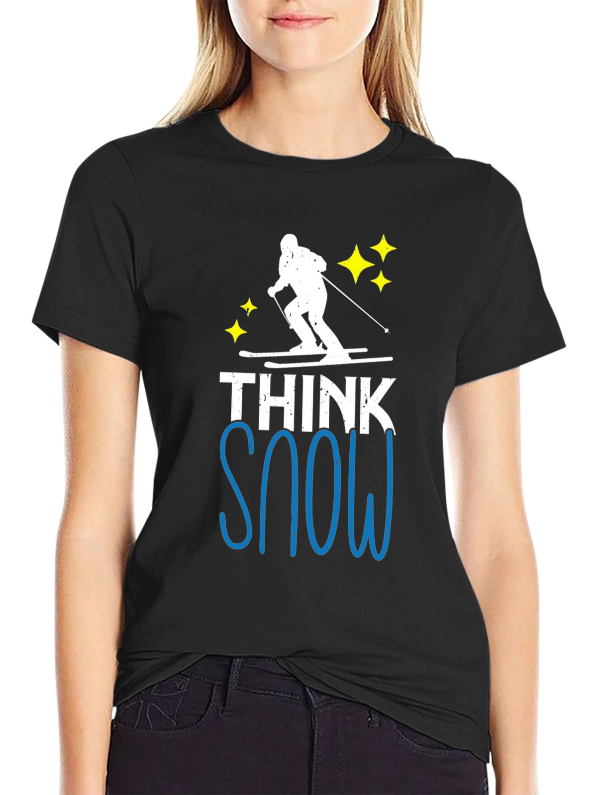 Think Snow Ski T-Shirt - Winter Apparel