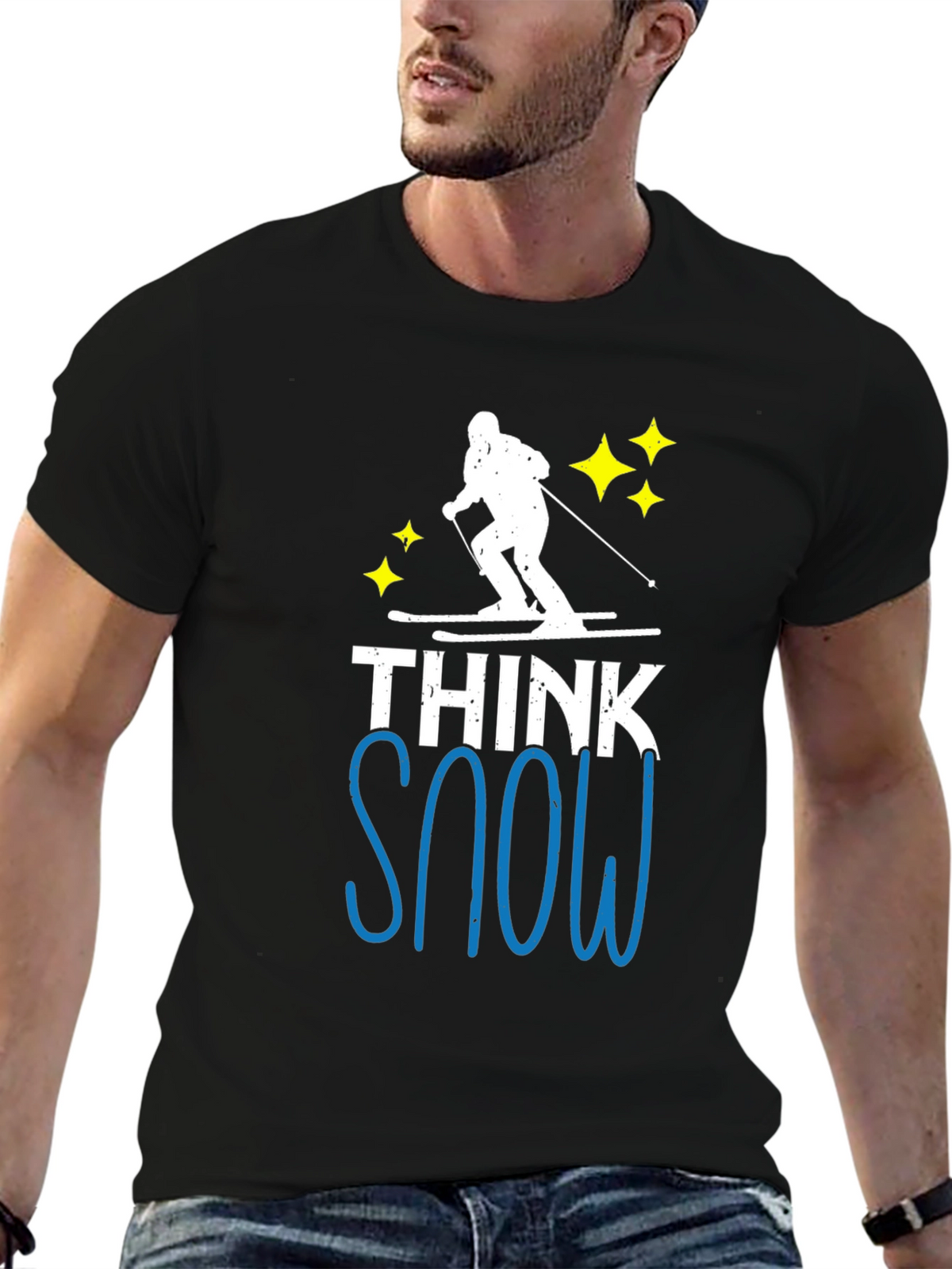 Think Snow Ski T-Shirt - Winter Apparel