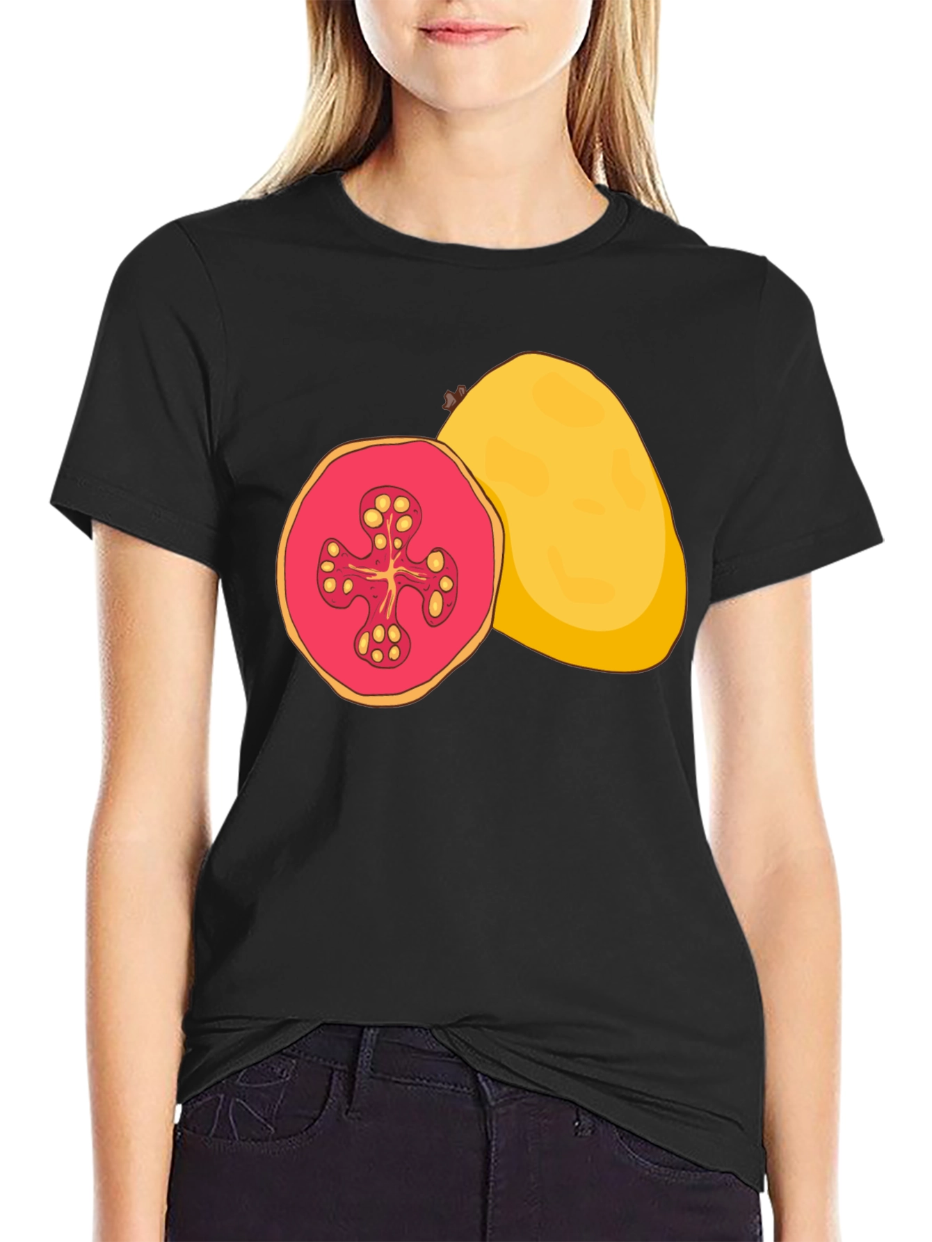 Guava Graphic Tee - Tropical Fruit Shirt