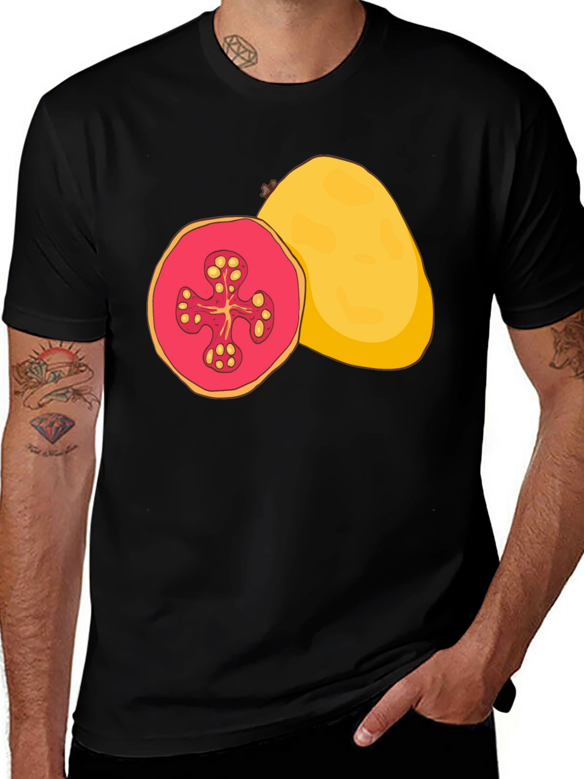 Guava Graphic Tee - Tropical Fruit Shirt