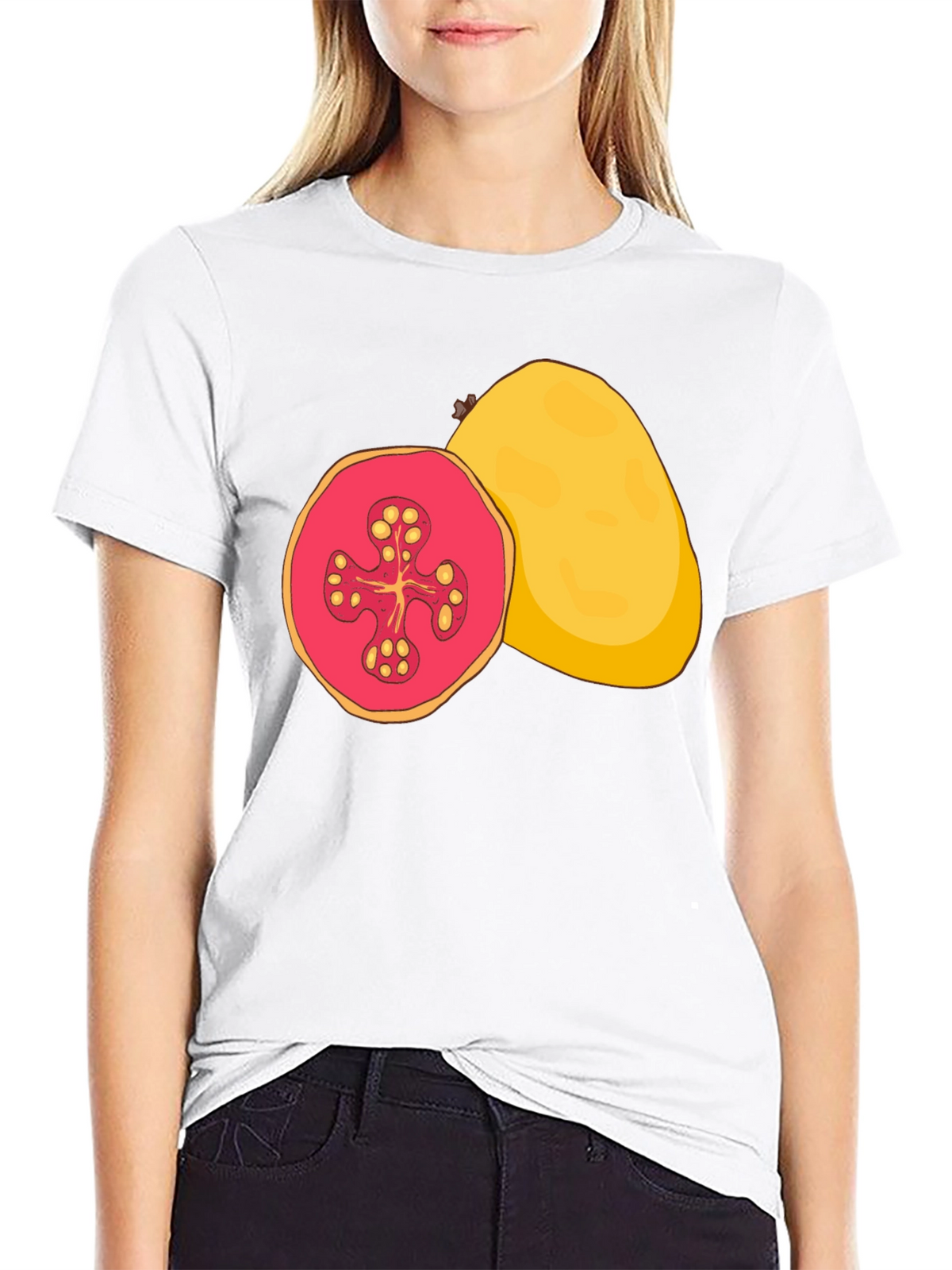 Guava Graphic Tee - Tropical Fruit Shirt